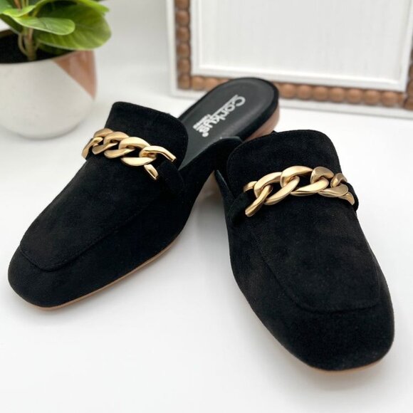 Women's Black Faux Suede Mule Keepsake Corkys Size 8 NWT - Picture 2 of 4